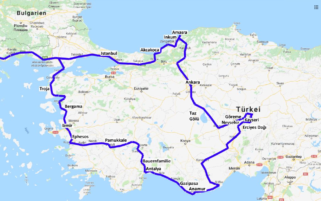 Türkei Route 1984