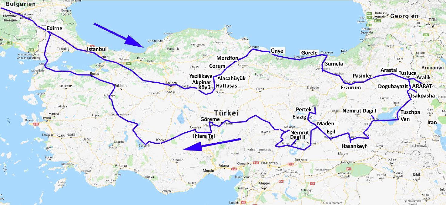 Türkei Route 1986